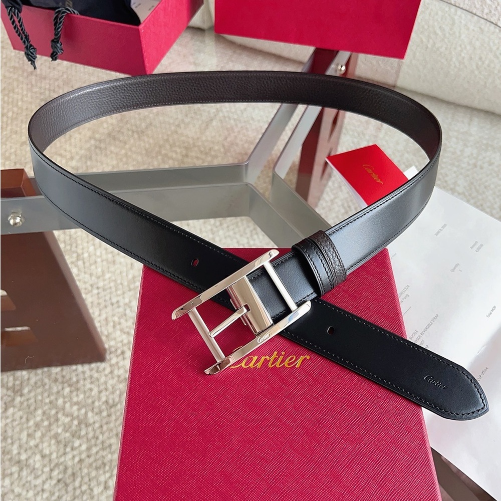 Cartier Santos Reversible Leather Belt